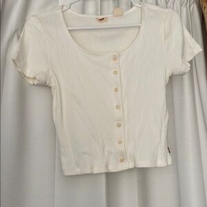Brand new Levi cream colored t shirt